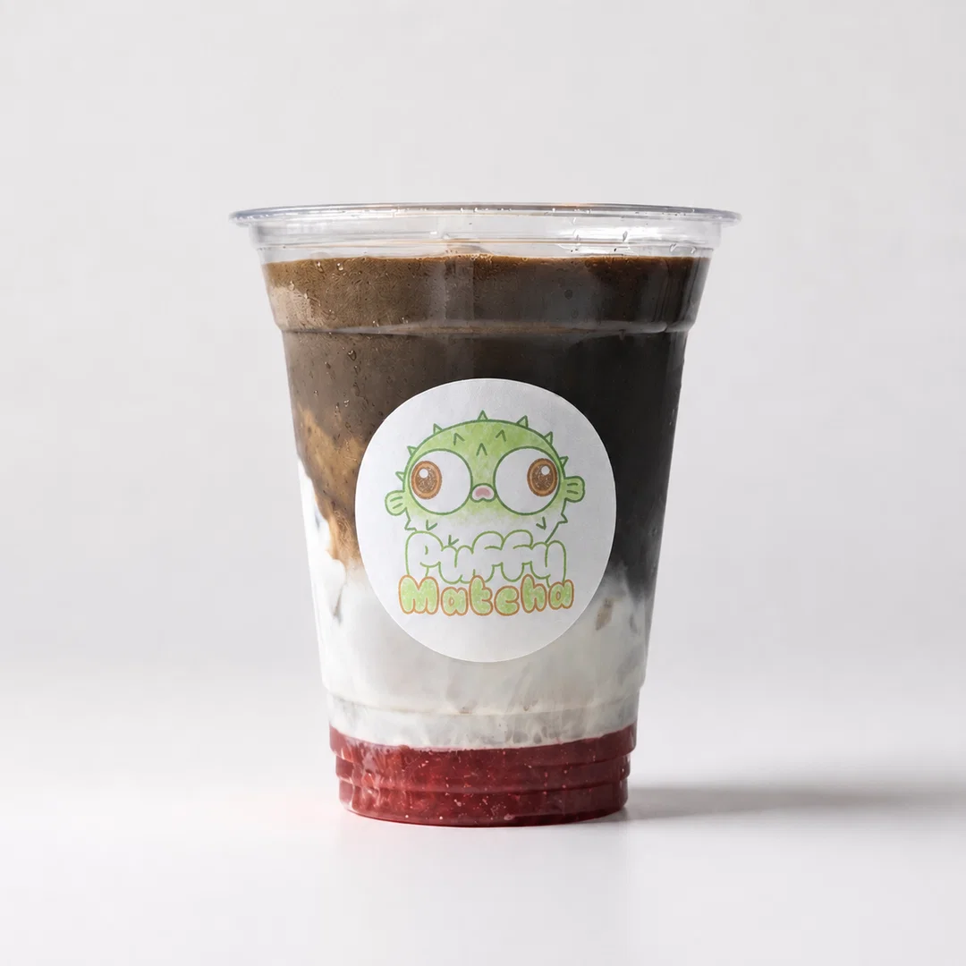 Strawberry Iced Hojicha Latte